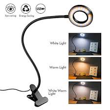 Snagshout Clip On Light Reading Lights Ivict 24 Led Usb Book Clamp Light With 3 Color Modes 10 Brightness Dimmer And Auto Off Timer Eye Protection Kids Desk Lamp 360 Flexible Gooseneck Bed Night Light