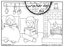 My bible coloring book by shirley dobson. Winter Coloring Pages For Christian Kids Or Sunday School