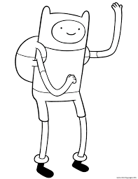 Kids will appreciate this fun to color adventure time, finn and jake coloring page. Cool Finn Adventure Time Se04a Coloring Pages Printable