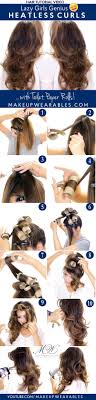 Lazy Girls Genius Heatless Curls Overnight Hair Tutorial Overnight Hairstyles Curls No Heat Curly Hair Styles