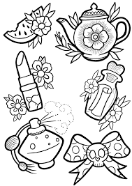 Make a coloring book with tattoo flash for one click. Tattoo Flash Tattoo Coloring Book Tattoo Flash Art Tattoo Stencils