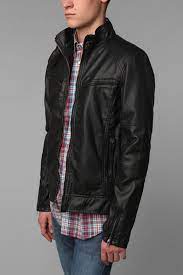 Charles 1 2 Joey Faux Leather Moto Jacket Urban Outfitters
