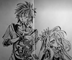 Speed Drawing Anime Sora And Shiro No Game No Life No Game No Life Life Drawing Drawings