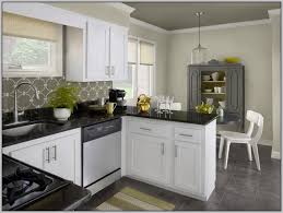 kitchen colors white cabinets black