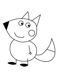 View and print full size. Freddy Fox In Peppa Pig Coloring Page Peppa Pig Coloring Pages Peppa Pig Colouring Pig Coloring