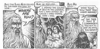You're confused with the nephilim who were the giants. Creation Redux Robert Crumb S The Book Of Genesis Illustrated The Hooded Utilitarian