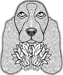 Looking for some adult coloring pages? Dogs Coloring Pages Difficult Adult Coloring Home