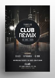 Club Remix 2 Psd Flyers Templates Pixelsdesign Psd Flyer Templates Flyer Template Flyer And Poster Design