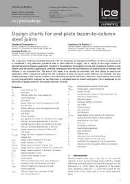 Pdf Design Charts For End Plate Beam To Column Steel Joints