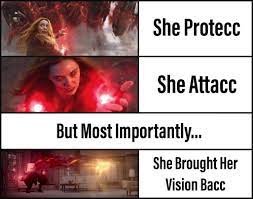 She Protecc, She Attacc... : r/marvelmemes
