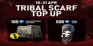 How to purchase free fire top up on google pay | google pay se free fire diamond kaise kare. Free Fire Tribal Scarf Top Up Event Get Tribal Scarf And Nuclear Bunker Gloowall Skin Mobile Mode Gaming