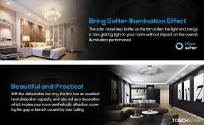 Recessed lighting led retrofit n 6.5 inchworm toy song. Torchstar 6 Inch Recessed Can Light Trim With Satin Nickel Metal Step Baffle Detachable Iron Ring Included Fit Halo And Juno Remodel Recessed Housing Pack Of 6 Amazon Com