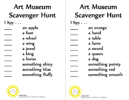 Playing A Game Of I Spy In An Art Museum Might Be The Perfect Solution For A Rainy Day Http Summersolutions Teaching Spelling Art For Kids Scavenger Hunt