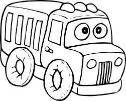 Colorie le camion en rouge pour faciliter les déplacements sur la route, et fonce combattre les flammes ! Coloriage Camion Enfant A Imprimer Sur Coloriages Info