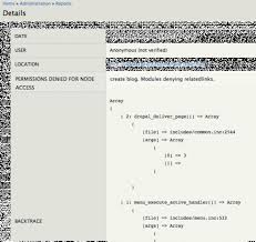 Access Denied Backtrace Drupal Org