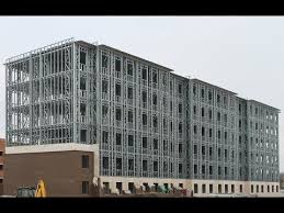 This accounts for the 6 inch overhang on each end of the roof. Light Gauge Steel Frame Building With Cellular Lightweight Concrete Insulation In Russia Youtube Steel Structure Buildings Concrete Insulation Steel Frame