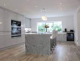 Real estate in delhi, india. Remo Dove Grey Colourhill Kitchen White Modern Kitchen Kitchen Fittings Open Plan Kitchen Living Room