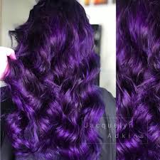 Follow My Instagram Unevneib Dark Hair Violet Hair Violet Balayage Purple Hair Deep Purple Hair Pravana Viv Deep Purple Hair Purple Hair Curls For Long Hair