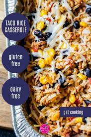 Freezer Taco Rice Casserole Dairy Free And Gluten Free My Life And Kids Recipe Dairy Free Recipes Dinner Gluten Free Recipes For Dinner Gluten Free Dairy Free Dinner