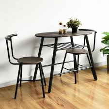 3 Piece Bistro Dining Set Ebay Bistro Dining Table Dining Table Chairs Black Dining Room Furniture