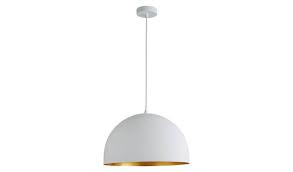 Aluminium and brass come together in this vibia slim pendant replica, a sophisticated fixture for your sleeping space. Buy Habitat East Pendant Ceiling Light Gold And White Ceiling Lights Habitat