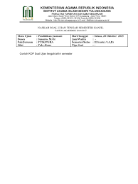 Maybe you would like to learn more about one of these? Kop Soal Ftik Iain Pdf