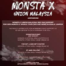Monstax 1st malaysia fanbase est. Monsta X Malaysia Monstaxmy Twitter