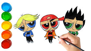 Download this adorable dog printable to delight your child. Rowdyruff Boys Drawing And Coloring Powerpuff Girls Coloring Book Blossom Bubbles Buttercup Myhobbyclass Com Learn Drawing Painting And Have Fun With Art And Craft