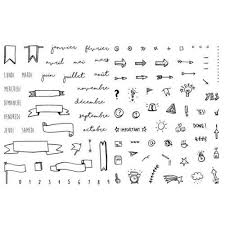Meet bullet journal® method, the analog system for the digital age that lets you track the past, organize the present, and. Set 30 Clear Stamps For Bullet Journal