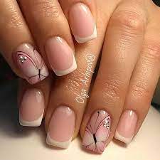 Pin De Dorycel En Mis Unas Manicura De Unas Manicura Flores Unas Con Mariposas Con el blooming gel podemos conseguir diseños muy bonitos y sobre todo rápidos de hacer, es una técnica muy bonita y llamativa y que no. manicura flores