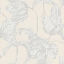 @fresh_partners | book me on cameo: Graham Brown Laurence Llewelyn Bowen Harem Tulips Wallpaper 20 449 Pure White I Want Wallpaper