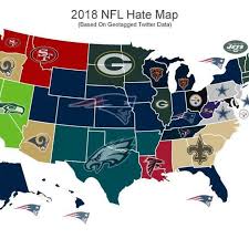 Nfl football team analysis and statistical breakdowns for all nfl teams. This Map Shows The Patriots Were America S Most Hated Team In 2018 Sbnation Com