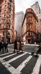 Travel Destination Streetscape Of Downtown New York City In 2020 City Aesthetic Travel Aesthetic Downtown New York