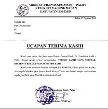 Jul 18, 2010 · ucapan terima kasih yang tidak terhingga kepada yb senator hajjah wan hazani bt. Kumpulan Contoh Surat Ucapan Terima Kasih Atas Sumbangan Bantuan Dana Yang Diberikan