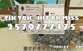 Roblox radio song codes mm2. Tik Tok Hit Or Miss Roblox Id Roblox Music Codes In 2020 Tok Cute766