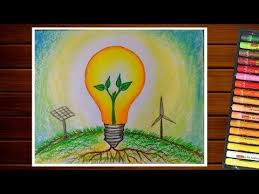How to draw save electricity sketch. Save Energy Drawing Save Electricity Urja Bachao Drawing Youtube Save Energy Paintings Energy Conservation Poster Save Electricity Poster