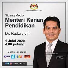 Live sidang media menteri kanan pendidikan dr mohd radzi md jidin. More Back To School Updates Expected Today