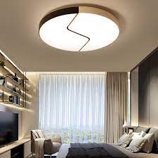 Moderne Plafonnier A Led Rond Design Esthetique D50cm Pour Chambre Sejour Lamps Living Room Round Ceiling Light Ceiling Lights