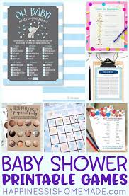 Free printable baby shower story consequences game. 18 Printable Baby Shower Games Happiness Is Homemade