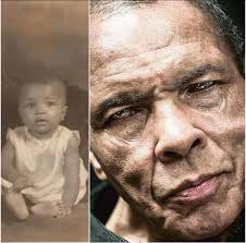 The first and last photo of the greatest boxer of all time. Muhammad Ali.  Pls follow us