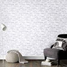 White Realistic Brick Wallpaper Brick Wallpaper White Brick Wallpaper Brick Effect Wallpaper