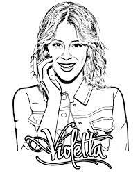 With tomas, leon, diego, ludimila, maria, francesca. Violetta Coloring Pages Coloring Home