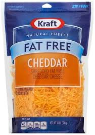 Kraft Shredded Cheddar Fat Free Cheese 14 Oz Nutrition Information Innit