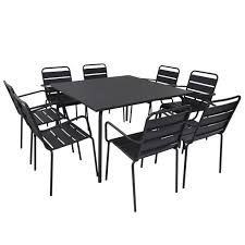 Table de jardin carrée en aluminium montmartre. Table De Jardin Carree En Metal 120 Cm Et 8 Fauteuils En Metal Achat Vente Ensemble Table Et Chaise De Jardin Table Carree 8 Fauteuils Metal Cdiscount