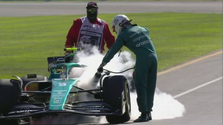 Sebastian Vettel's Aston Martin requires a new power unit