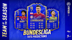 Fifa 21 tots bundesliga squad has been revealed by ea, with the new cards out in ultimate team packs right now. Fifa 20 Totssf Predictions Bundesliga Futhead News