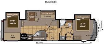 Two Bedroom Travel Trailers Inspiring With Images Of Two Bedroom Painting In Keystone Rv Floor Plans Park Model Homes