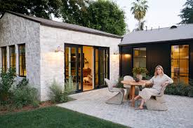 Dry interior floors, walls, and counters Tour Top Designer Amber Lewis S Megawatt Kardashian Country Digs Architectural Digest