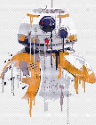 10 dmc floss colors pdf included: Star Wars Cross Stitch Pattern Stormtrooper Bb 8 Boba Fett Etsy Cross Stitch Patterns Cross Stitch Disney Cross Stitch
