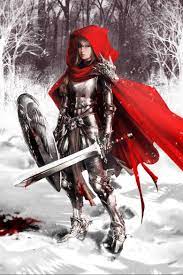 Red Amanda Schank Guerrera De Fantasia Arte De Personajes Produccion Artistica